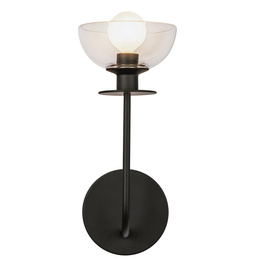 Lampa Ścienna Elstead Lighting ALM-SYLVIA-1WB-BK-CL