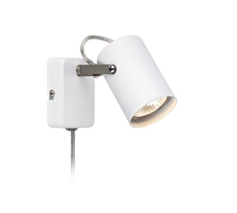Lampa ścienna Biały/Stal Markslojd  KEY 106414