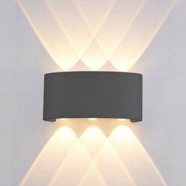 Lampa ścienna zewnętrzna Italux Ortelo OWL-451-3-BL