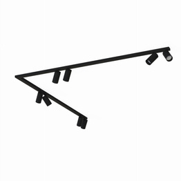 Nowodvorski Plafoniera 7721 Mono Corner Czarna Listwa z reflektorkami 150x150cm