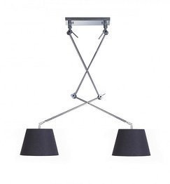 Oprawa Wisząca Adam 2S BK czarna Azzardo AZ1842+AZ2586 x2