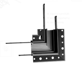 Maxlight MT0008 Magnetic Kątownik 90° czarny do szyn MT0006, MT0007