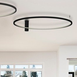 Echo 67948 Plafon Ramko 38 W LED czarny