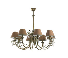 Żyrandol z kryształkami Kutek Coco COC-ZW-8(P/A)