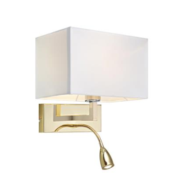 Markslojd Kinkiet Złoto-Biały SAVOY 106308