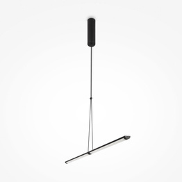 Wisząca lampa Supersymmetry czarny matowy (P096PL-L11BK) - Maytoni