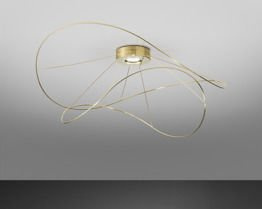 Lampa Sufitowa Hoops PL 2 AXO Light złoty LED