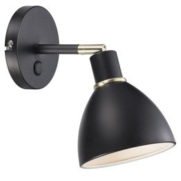 Czarna lampa ścienna  Nordlux Ray 63191003