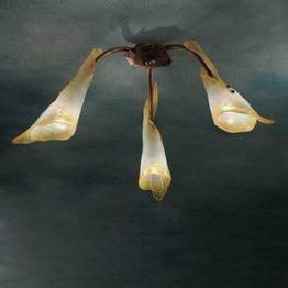 KINGSTON LS Q/202 amber miedziany Plafon Sillux