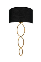 Berella Light Alia BK/GD BL5399 Kinkiet Czarno Złoty