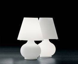 PARALUME M T (medium) biała Lampka Stolikowa Leucos 56 cm