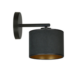 Lampa ścienna HILDE K1 BL BLACK czarny (1054/K1) - Emibig
