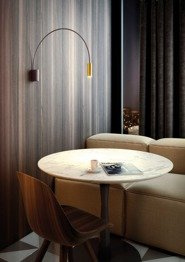 Estiluz Volta A-3530 czarno-złoty Kinkiet LED