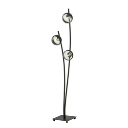 Lampa podłogowa HUNTER LP3 BLACK/STRIPE czarny (1101/LP3) - Emibig