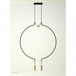 Axo Light Liaison P2 Żyrandol LED kolor czarny/złoty