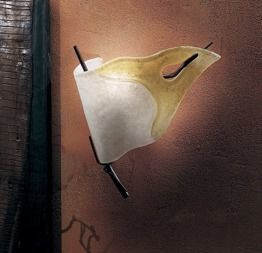 FIRENZE LP 6/212 A DX Lampa Ścienna bursztynowa/miedziana prawa