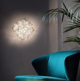 Lampa sufitowa włoska Slamp Veli Couture średnica 32 cm