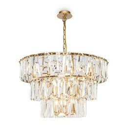 Żyrandol Kryształowy Złoty Maytoni Puntes MOD043PL-18G