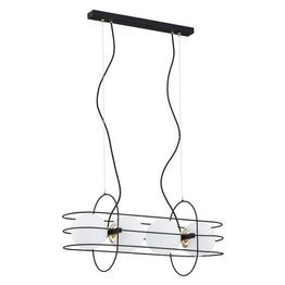 Argon Lampa druty oplatające szklane kule Rossano 1679