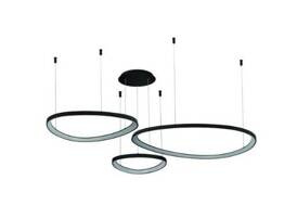 Azzardo Lampa wisząca Amanda Pendant 42+62+82 CCT  DIMM BK AZ5774