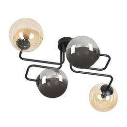 Lampa sufitowa BRENDI 4 BL MIX 2 czarny (843/4M2) - Emibig