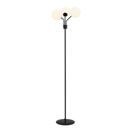 Lampa stojąca NOVA LP3  BLACK/OPAL  czarny (1138/LP3) - Emibig
