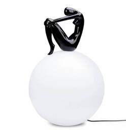 Moosee UOMO 35 czarna Lampa podłogowa