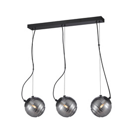 Lampa wisząca Italux Perona PND-92389-3L-BK Czarna