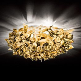 Lampa sufitowa włoska Slamp Veli kolor złoty średnica 32 cm