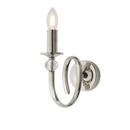 Fabia 1 Polerowany Nikiel Oprawa ścienna Interiors 73910