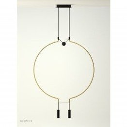 Axo Light Liaison G2 Żyrandol LED kolor złoty/czarny