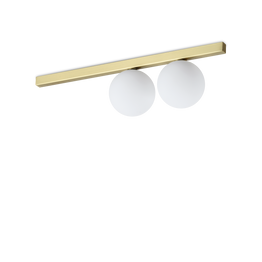 Plafon Ideal Lux Binomio Pl2 Ottone 328447