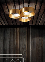 Plafoniera Złota Masiero Sound PL3