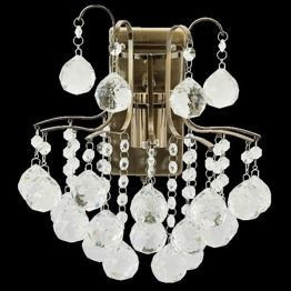 Monte Carlo 6247/1 21QG Elem Kinkiet Kryształowy mosiądz