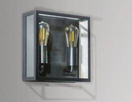 Azzardo Niklas 2 Lampa Ścienna AZ4488 Czarna