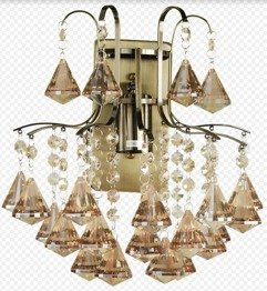 Monte Carlo 6246/1 21QG Elem Kinkiet Kryształowy mosiądz