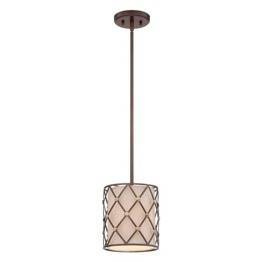 Brown Lattice QZ/BROWNLATT/P/S Lampa wisząca Elstead Lighting