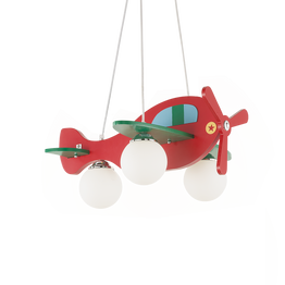 Zwis Ideal Lux Avion Sp3 Rosso 136318