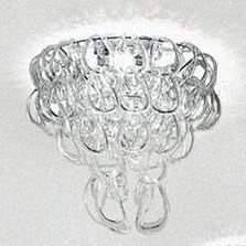 GIOGALI PL 40 Lampa Sufitowa Vistosi transparentna 35 x 35 cm