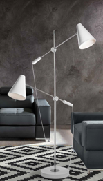 Azzardo Kaja white Lampa Podłogowa