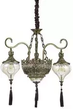 Żyrandol Harem SP 5 stary mosiądz Ideal Lux