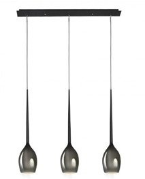 Izza 3 dymna Azzardo Lampa wisząca