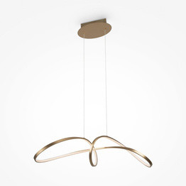 Wisząca lampa Curve złoty (MOD156PL-L52G4K) - Maytoni
