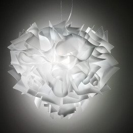 Żyrandol włoski Slamp Veli kolor biały średnica 42 cm