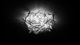 Lampa sufitowa włoska Slamp Veli kolor czarny średnica 53 cm