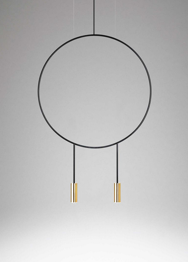 Estiluz Revolta T-3636-M  czarny Żyrandol