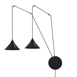 Wisząca lampa ABRAMO 2 BLACK czarny (160/2) - Emibig