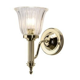 Kinkiet do wilgotnych pomieszczeń Elstead Lighting BATH-CARROLL1-PB IP44