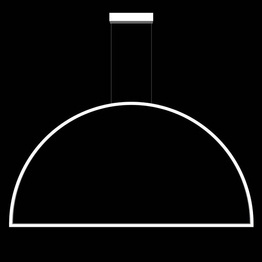 Lampa zwisająca typu vertical Półokrągła Ramko 66465 Demi 120 cm Biała