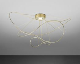 Lampa Sufitowa Hoops PL 3 AXO Light złoty LED